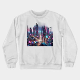 Neon Horizons Crewneck Sweatshirt